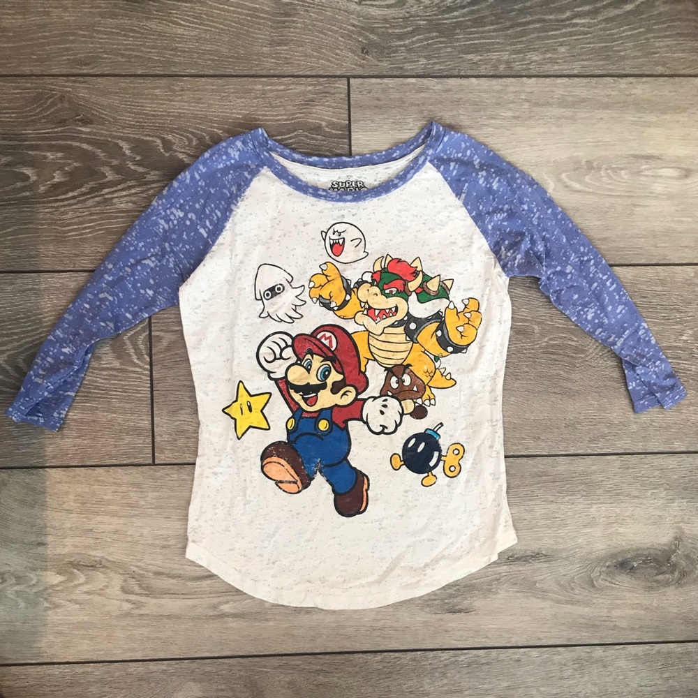Super Mario Softball Tee